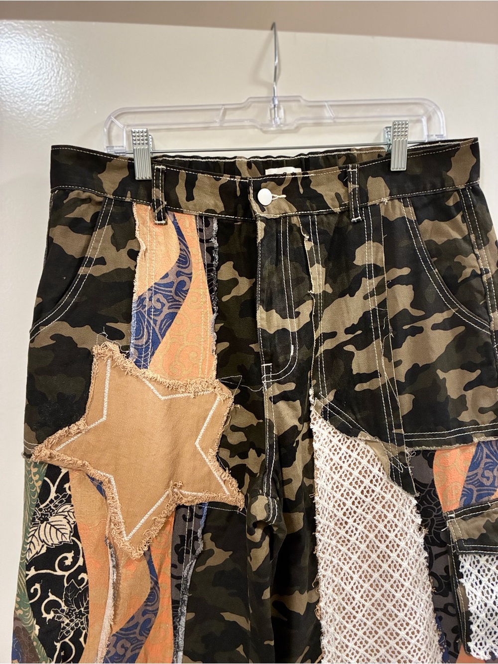 POL Patchwork Twill Pants Size Large - Picture 2 of 14
